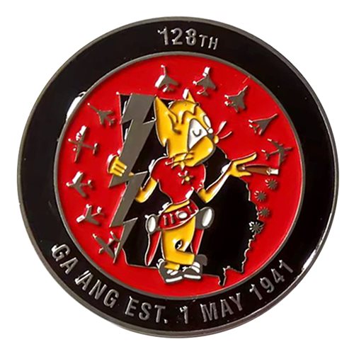 128 ACCS In Recognition Commander Challenge Coin - View 2