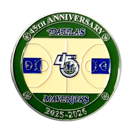 Boeing 757-200 PFC Dallas Mavericks 45th Anniversary Coin - View 2