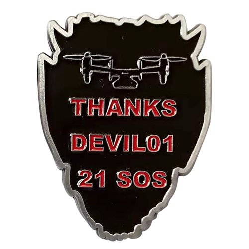 21 SOS Thanks Devil01 Challenge Coin - View 2