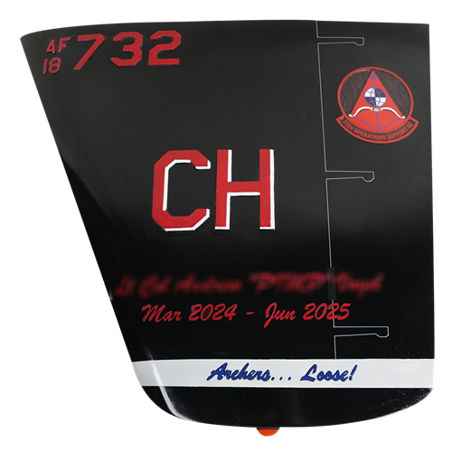 732 OSS MQ-9B Reaper Airplane Tail Flash