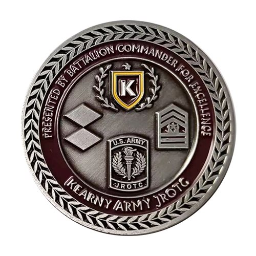 Kearny AJROTC Challenge Coin - View 2