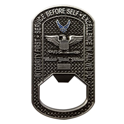 514 ASTS Commander Bottle Opener Challenge Coin - View 2