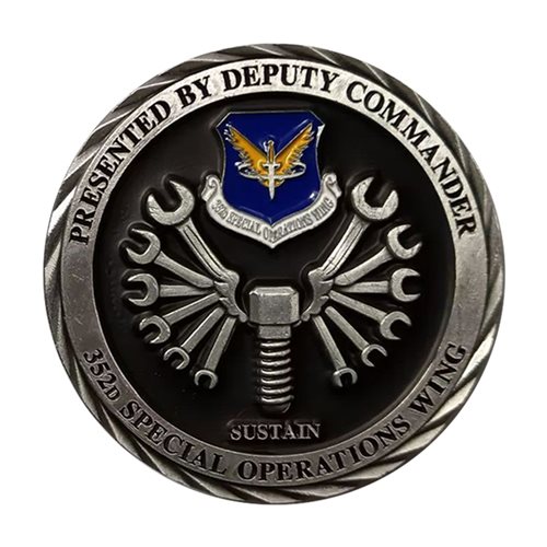 352 SOW Inspector General Challenge Coin - View 2
