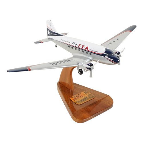 Trans Texas Airways Douglas DC-3 Custom Aircraft Model - View 5