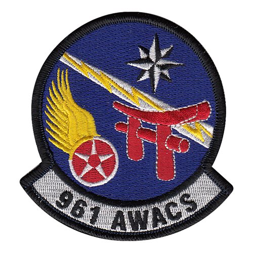 嘉手納基地　第961空中管制飛行隊 961st AACS ワッペン パッチ 嘉手納基地 第961空中管制飛行隊 961st AACS ワッペン パッチ 第