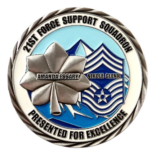 21 FSS People Are the Mission Commander Challenge Coin - View 2