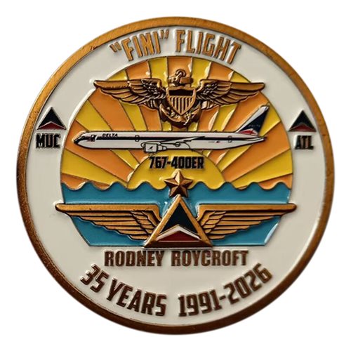 Delta Air Lines Pilot Challenge Coin - View 2