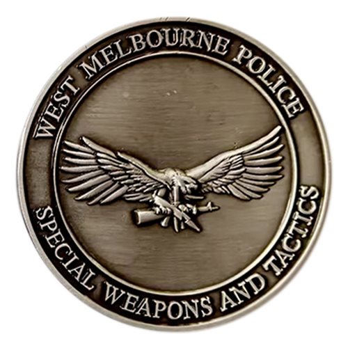 West Melbourne Police Swat Challenge Coin - View 2