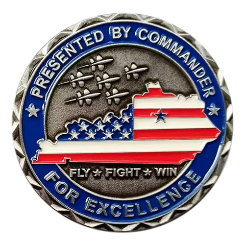 AFROTC Det 290 University of Kentucky Commander Challenge Coin - View 2
