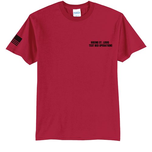 Boeing St. Louis TBO Custom Shirts (Red) - View 2