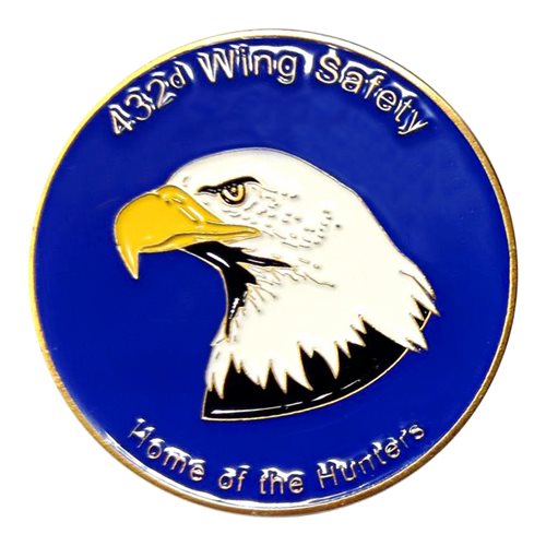 432 WG Safety Home of the Hunter Challenge Coin