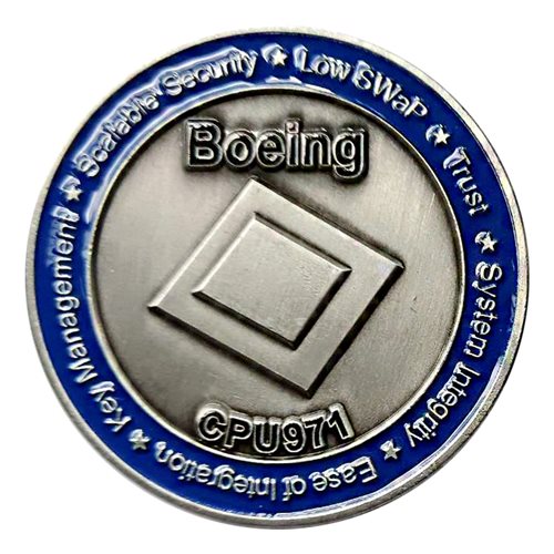 Boeing Anti-Tamper CPU971 Challenge Coin
