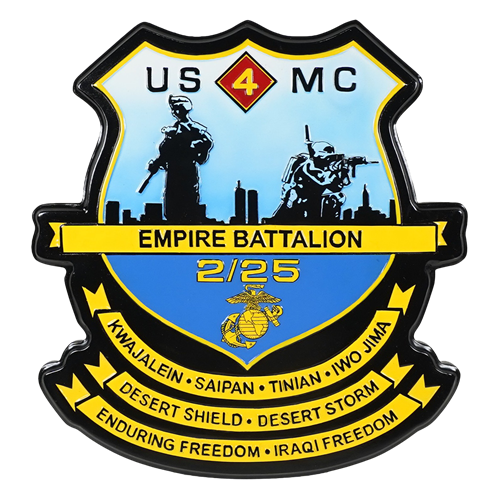 2BN 25th Marines Deployment Plaque 