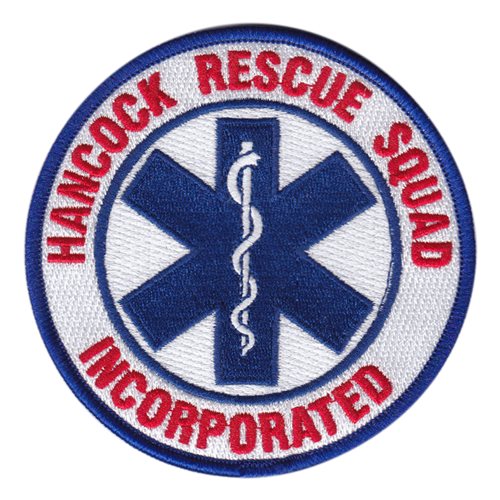 Hancock Rescue Squad Inc. Patch
