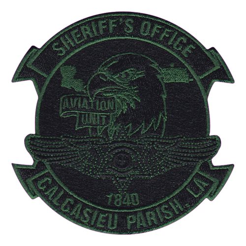 Calcasieu Parrish Sheriffs Office Aviation Unit Subdued Patch
