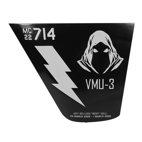 VMU-3 MQ-9 Reaper Airplane Tail Flash