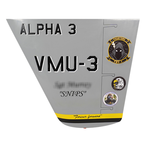 VMU-3 MQ-9 Reaper Airplane Tail Flash - View 2