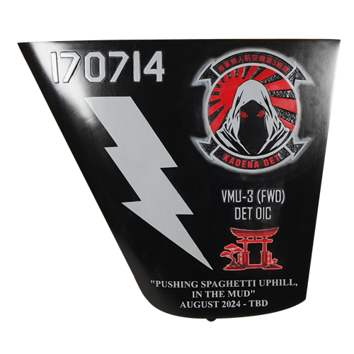 VMU-3 MQ-9 Reaper Airplane Tail Flash - View 3
