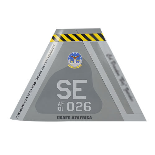 USAFE AFAFRICA AF F-22A Raptor Custom Airplane Tail Flash