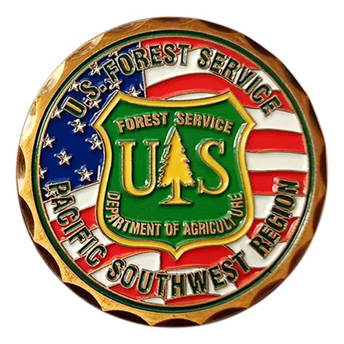 USDA Forest Service Regional Aviation Group Challenge Coin - View 2