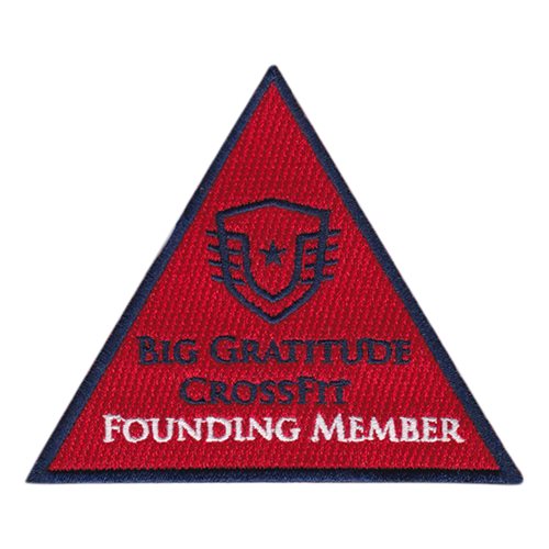 Big Gratitude CrossFit Founding Member Patch