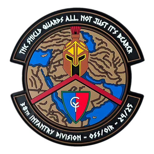 Indiana National Guard Spartan PVC Patch