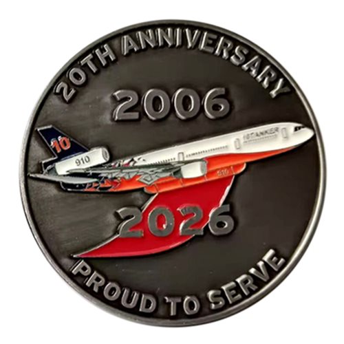 10 Tanker Air Carrier LLC 20th Anniversary Challenge Coin - View 2