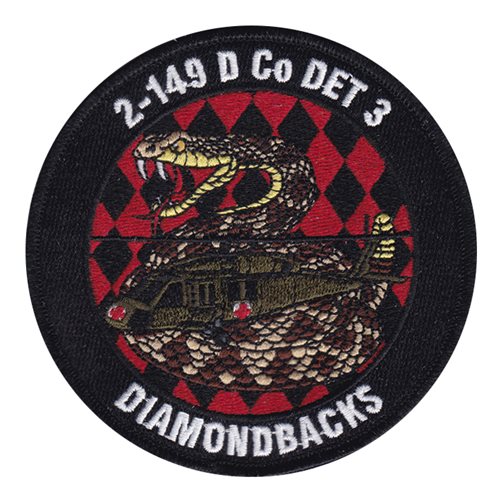 D Co 2-149 AVN REGT DET 3 Diamondbacks Patch