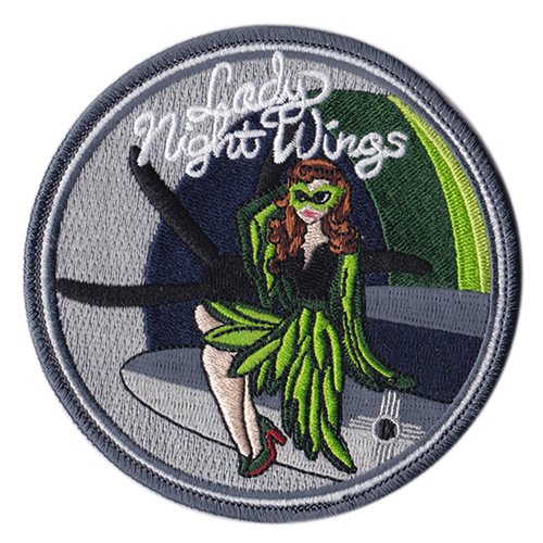 9 SOS Lady Night Wings Patch