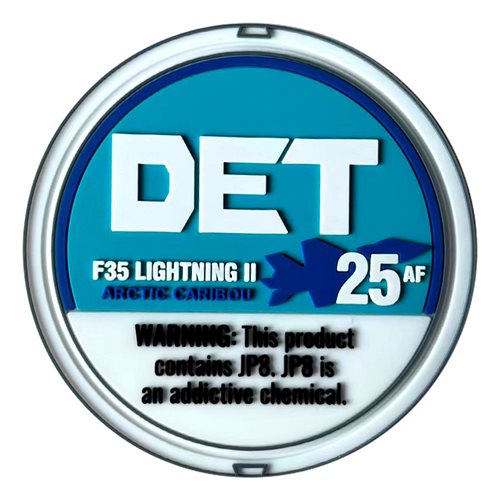 372 TRS Det 25 F-35 Lightning II Blue PVC Patch