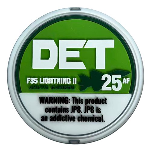 372 TRS Det 25 F-35 Lightning II Green PVC Patch
