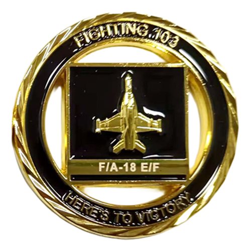 VFA-103 Jolly Rogers FA-18 EF Challenge Coin - View 2