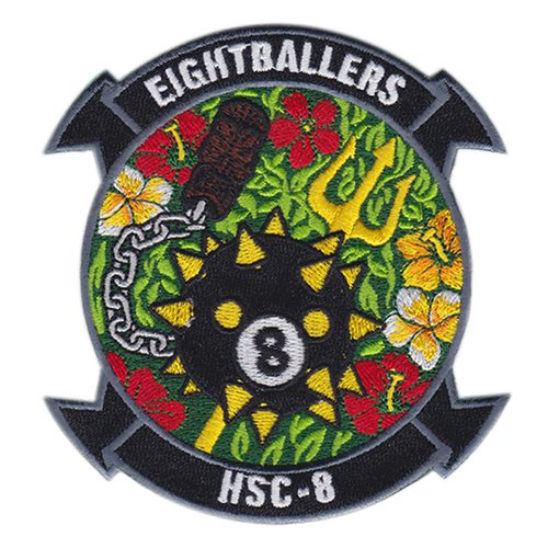 HSC-8 EightBaller Spiky Ball Trident Black Patch