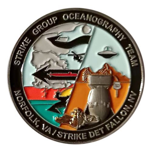 CVN-78 SGOT Norfolk Wolfpack Challenge Coin - View 2