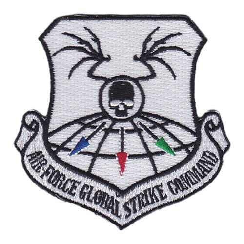 90 OG AFGSC Black And White Patch