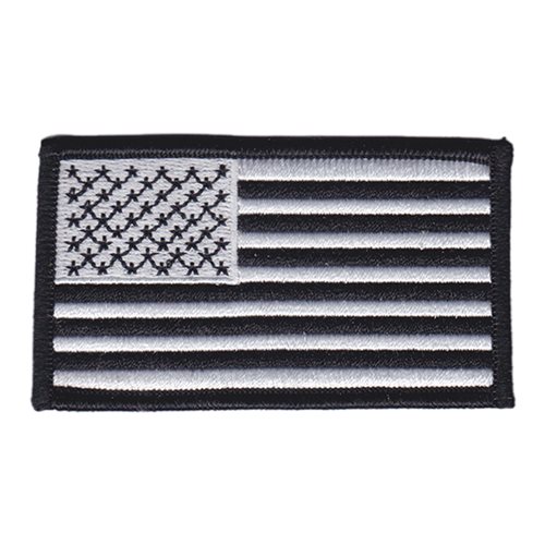 90 OG US Flag Black and White Patch