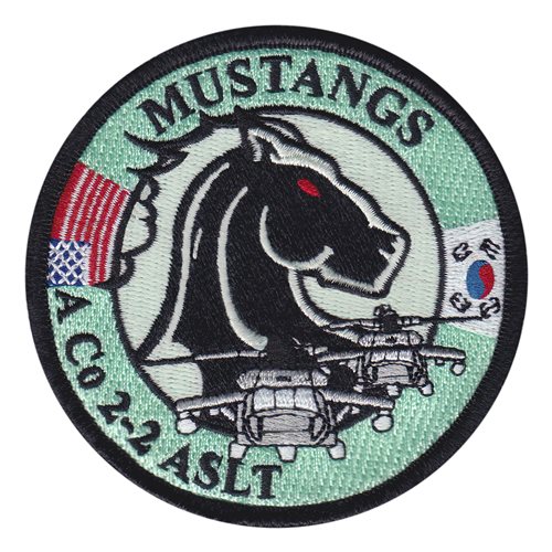 A Co 2-2 AHB ASLT Mustangs Patch