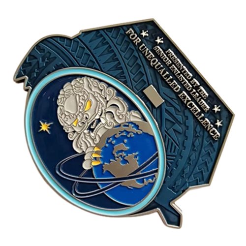 3 TES Senior Enlisted Banzai Challenge Coin - View 2
