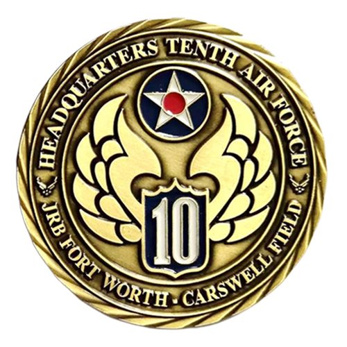 10 AF One Star Commander Challenge Coin