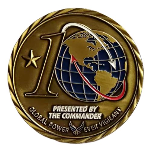 10 AF One Star Commander Challenge Coin - View 2