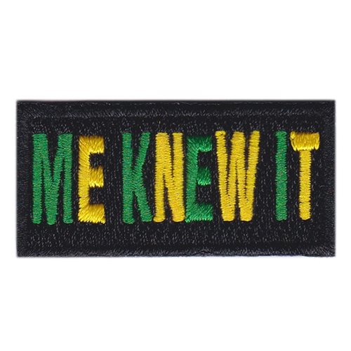 133 EARS Me Knew It Pencil OCP Patch