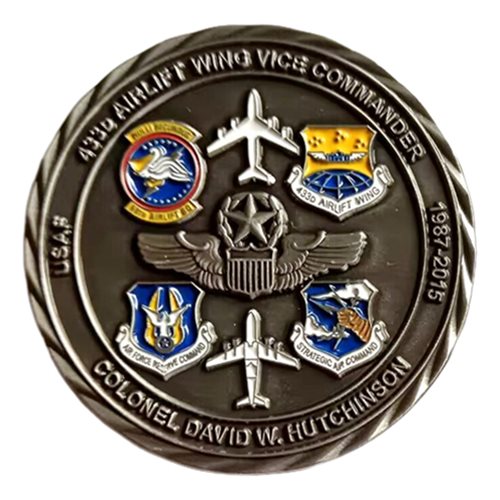Col David Hutchinson USAF Delta Airlines Challenge Coin