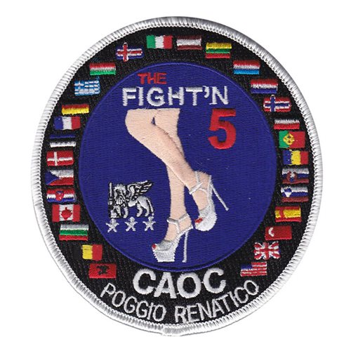 Combined Air Operations Centre-5 (CAOC-5) Fightin 5 Patches 