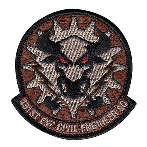 451st Expeditionary (451 EXP) Civil Engineer Squadron Patches 