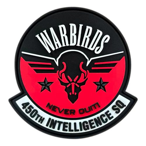 450 IS Warbirds Never Quit PVC Patch