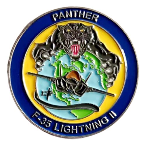 337 EWS Falcons Panther Challenge Coin - View 2