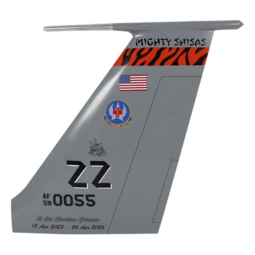 18 AES KC-135 Airplane Tail Flash - View 2