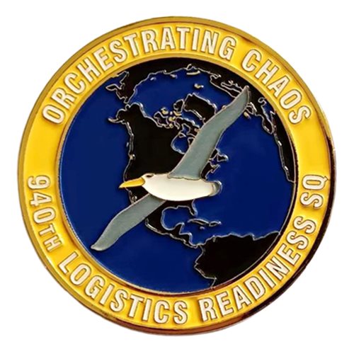 940 LRS Ground Trans Vehicle Maintenance Supply Fuels Plans Challenge Coin - View 2