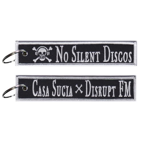 Disrupt FM No Silent Discos Key Flag