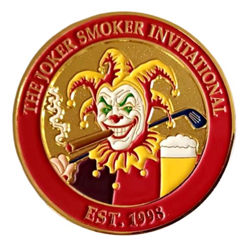 Joker Smoker Golf Tour Challenge Coin